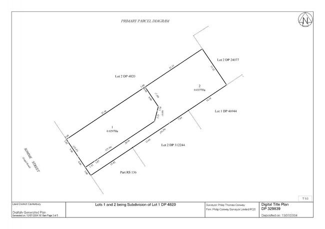 Cadastral survey plan | Toitū Te Whenua - Land Information New Zealand