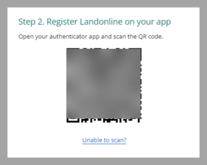 Example of QR code you'd scan in your authenticator app.