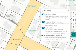 The four map settings mentioned below being shown in the interface