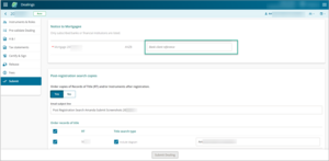 Example of where to enter bank client reference for a NTM.