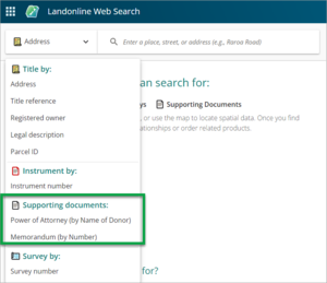 How to search for supporting documents