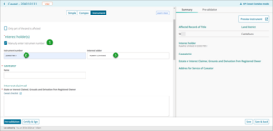 Example of steps to add instrument number manually.