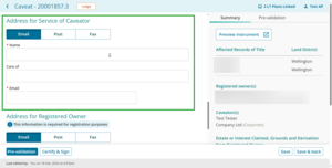 Address fields