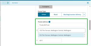 Address fields