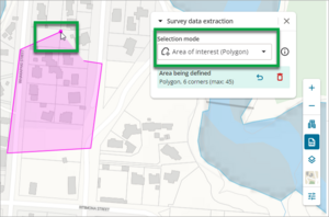 Area of interest polygon pointer