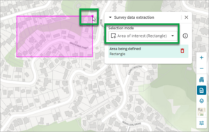 Area of interest rectangle pointer 