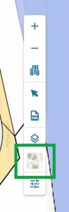 screenshot of map control toolbar highlighting the basemap settings icon.