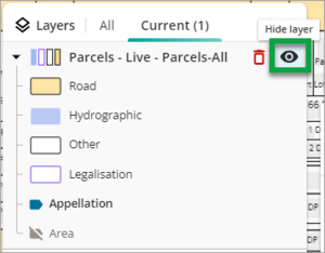 Screenshot of Hide layer 