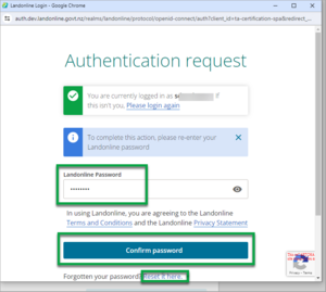 Authentication request