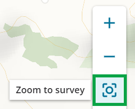 Screenshot of the CSD viewer right-hand toobar with the Zoom to survey tool icon selected. 