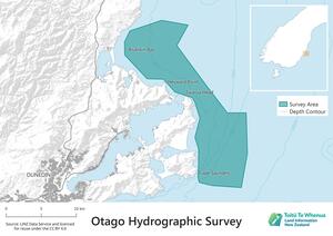 Image of the Otago hydrographic survey map. 