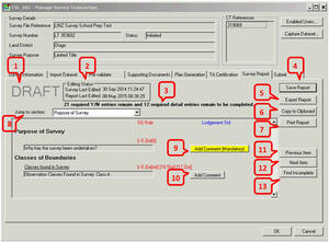 Manage survey transaction screenshot