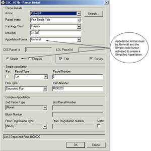 Parcel Detail Screen example 1