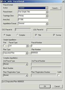 Parcel Detail Screen example 2