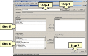  Create privilege groups - process