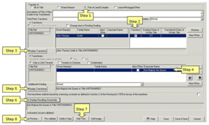 Corporate Transferee - how to complete the template